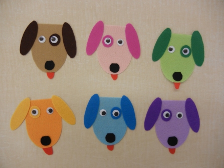 6 Colorful Dogs